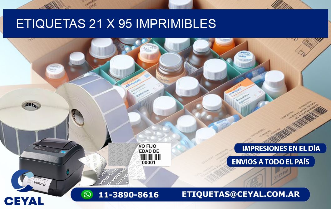 ETIQUETAS 21 x 95 IMPRIMIBLES