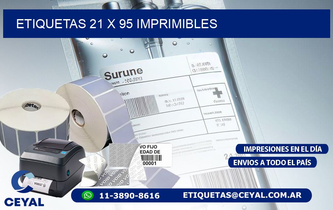 ETIQUETAS 21 x 95 IMPRIMIBLES