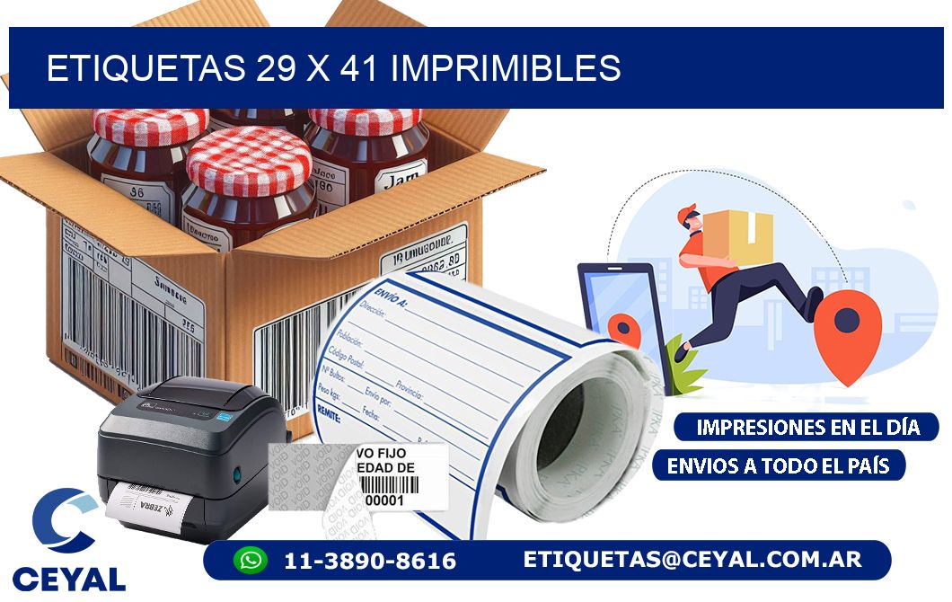 ETIQUETAS 29 x 41 IMPRIMIBLES