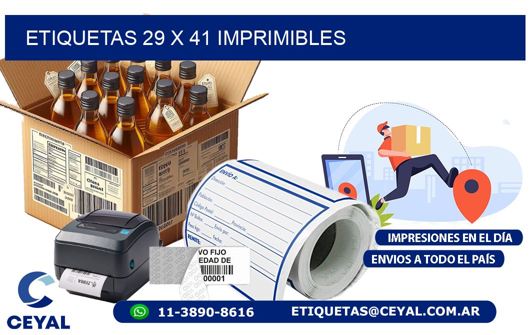 ETIQUETAS 29 x 41 IMPRIMIBLES