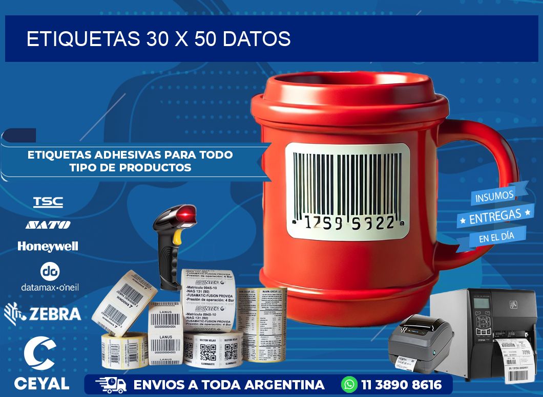 ETIQUETAS 30 x 50 DATOS