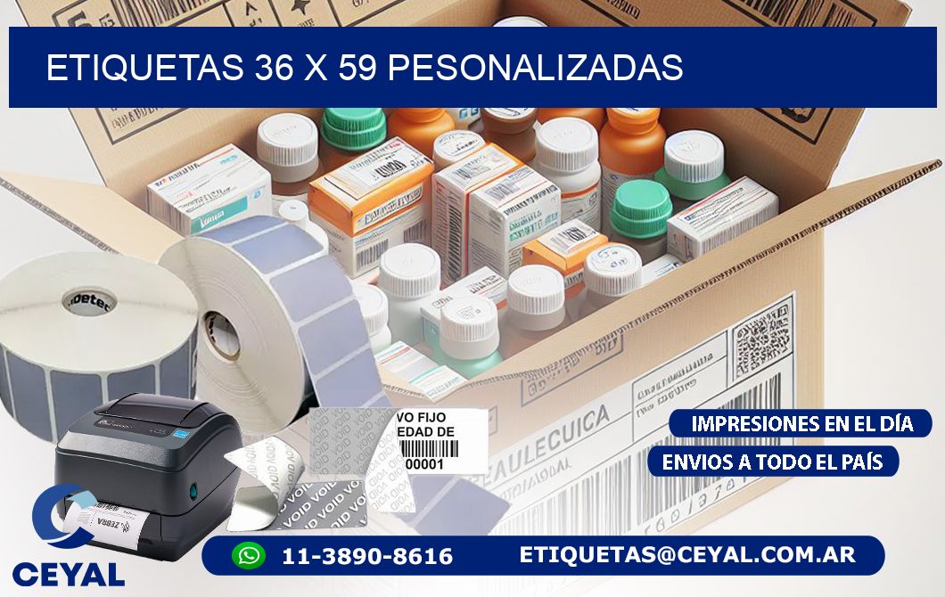 ETIQUETAS 36 x 59 PESONALIZADAS