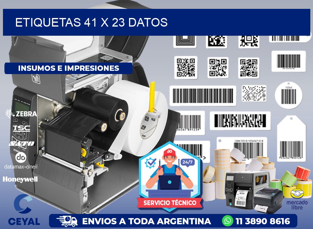 ETIQUETAS 41 x 23 DATOS