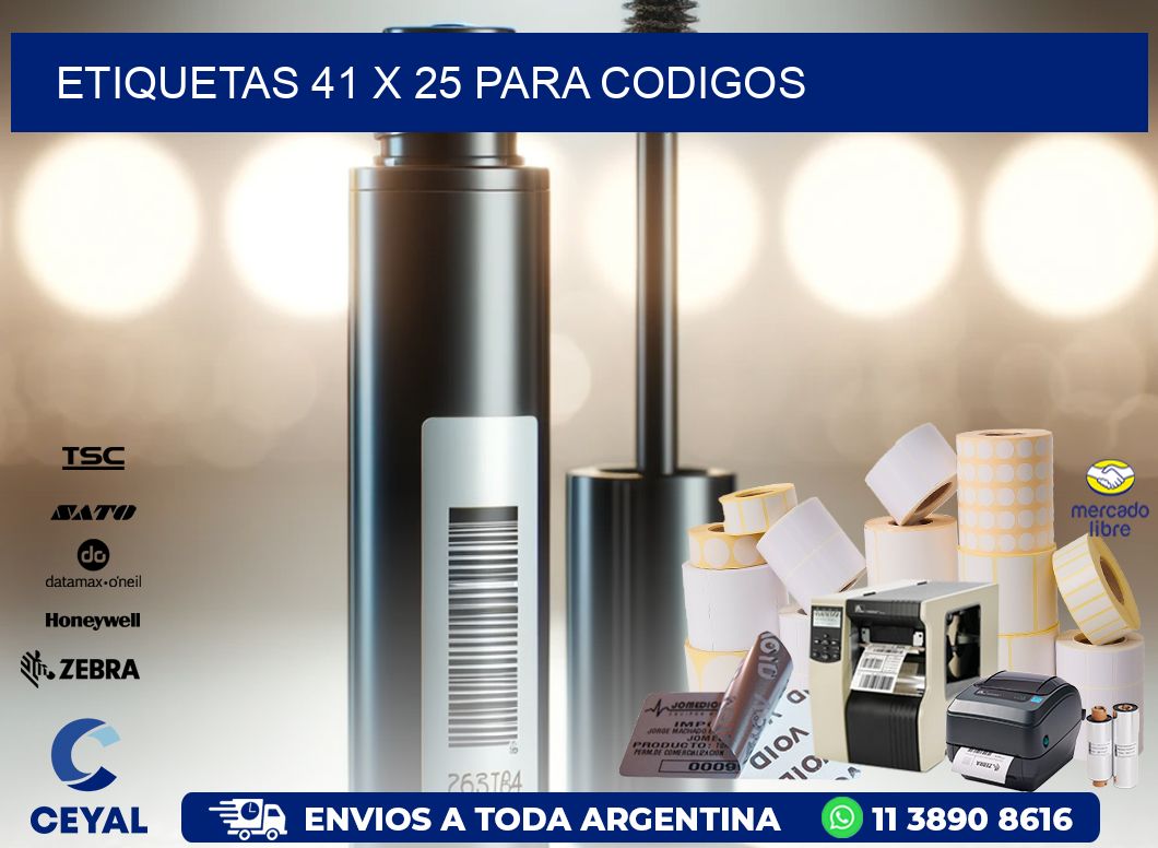 ETIQUETAS 41 x 25 PARA CODIGOS