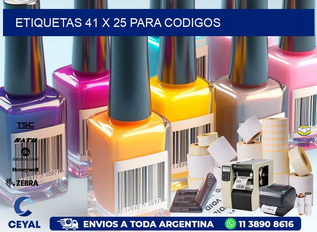 ETIQUETAS 41 x 25 PARA CODIGOS