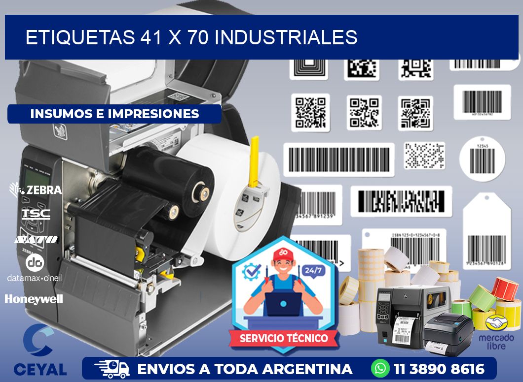 ETIQUETAS 41 x 70 INDUSTRIALES
