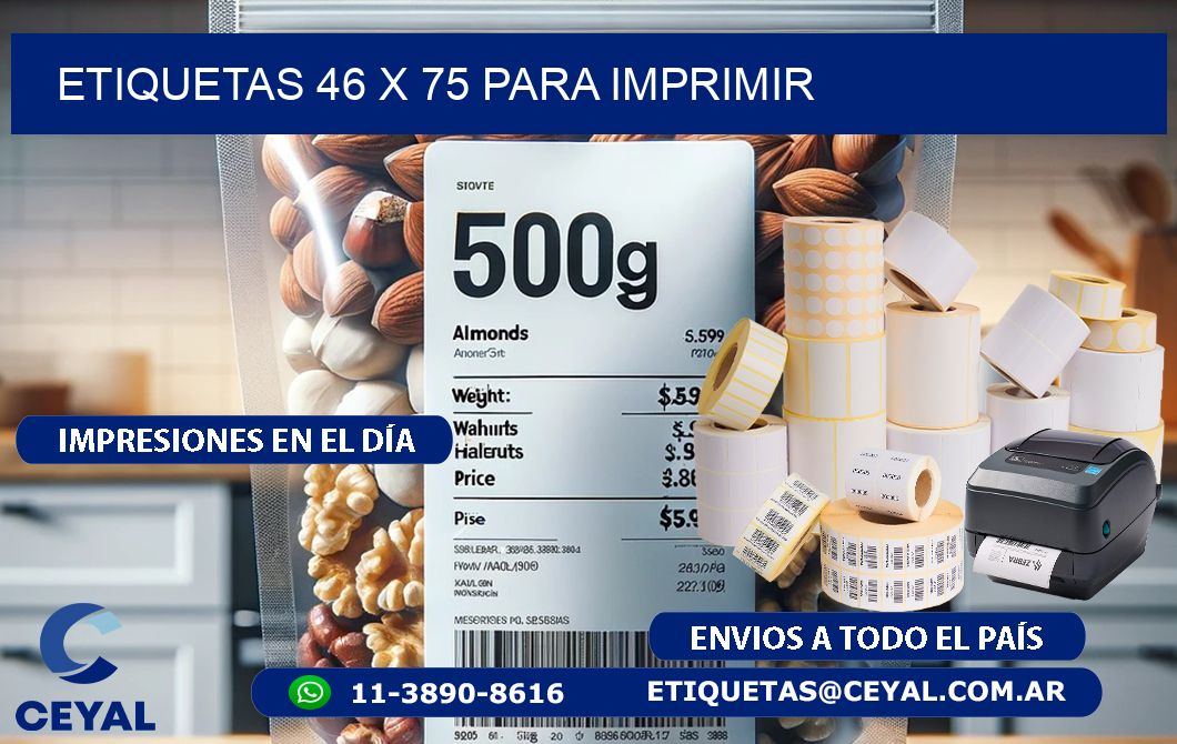 ETIQUETAS 46 x 75 PARA IMPRIMIR