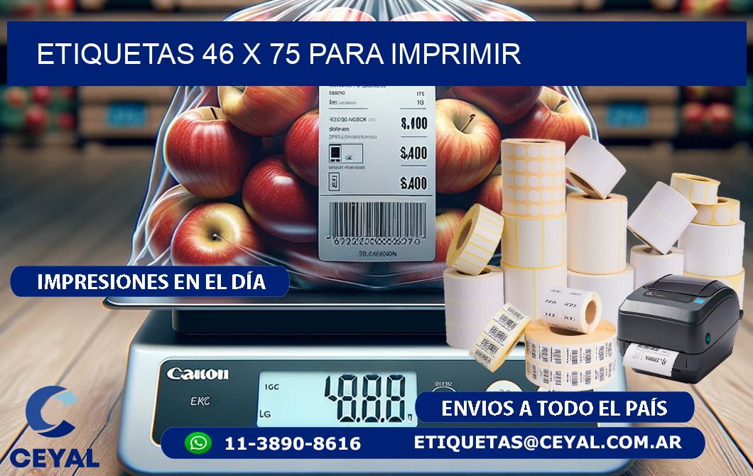 ETIQUETAS 46 x 75 PARA IMPRIMIR
