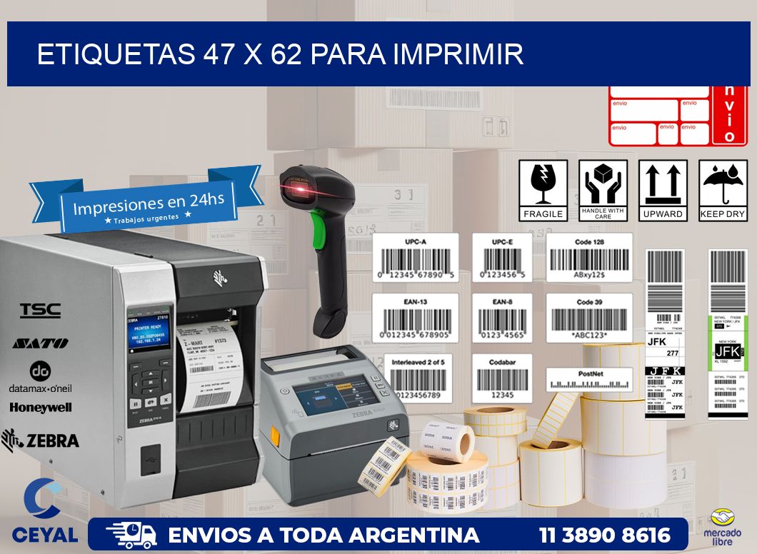 ETIQUETAS 47 x 62 PARA IMPRIMIR