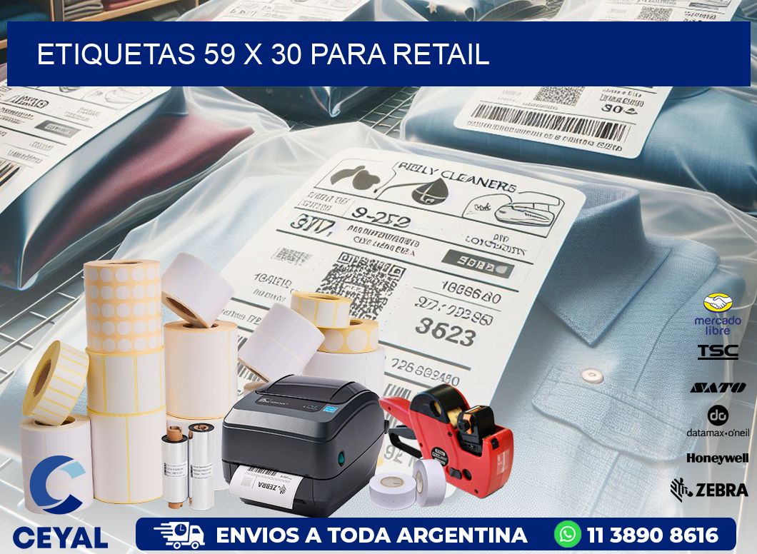 ETIQUETAS 59 x 30 PARA RETAIL