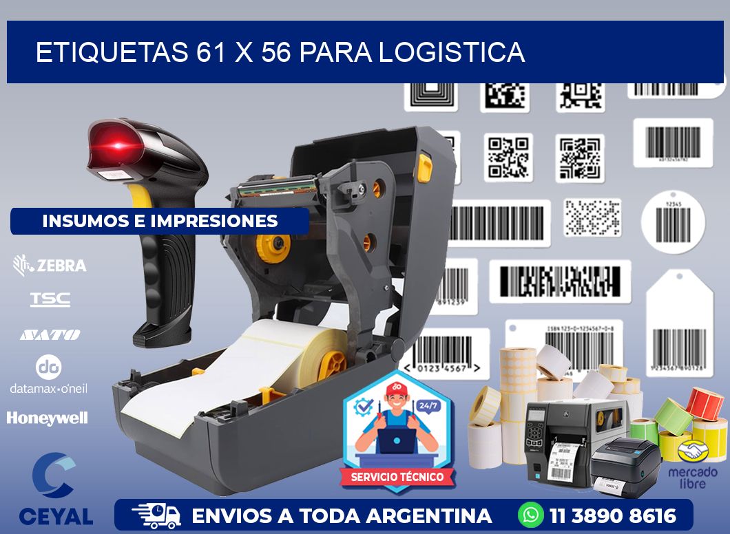 ETIQUETAS 61 x 56 PARA LOGISTICA
