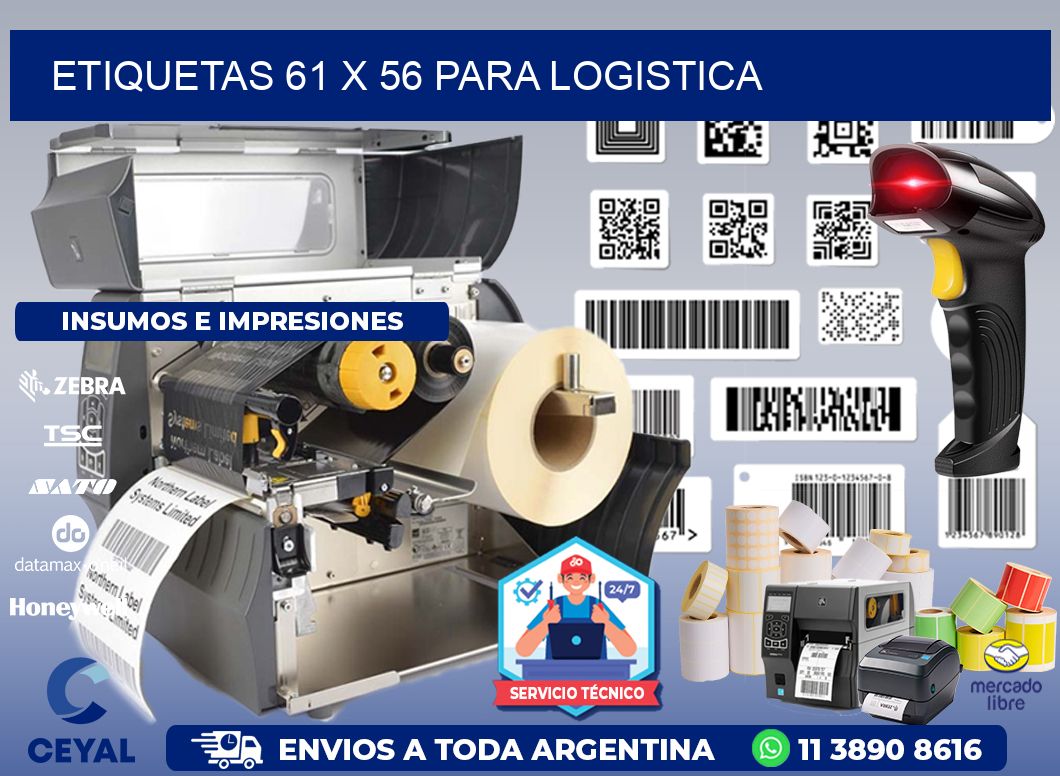 ETIQUETAS 61 x 56 PARA LOGISTICA