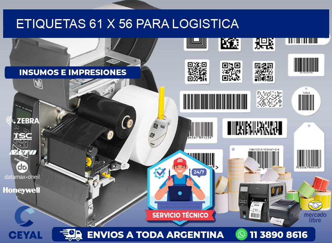ETIQUETAS 61 x 56 PARA LOGISTICA
