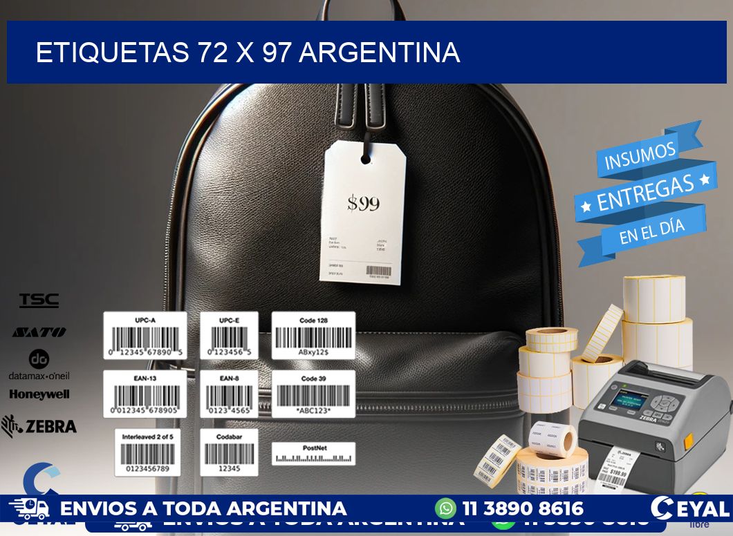 ETIQUETAS 72 x 97 ARGENTINA