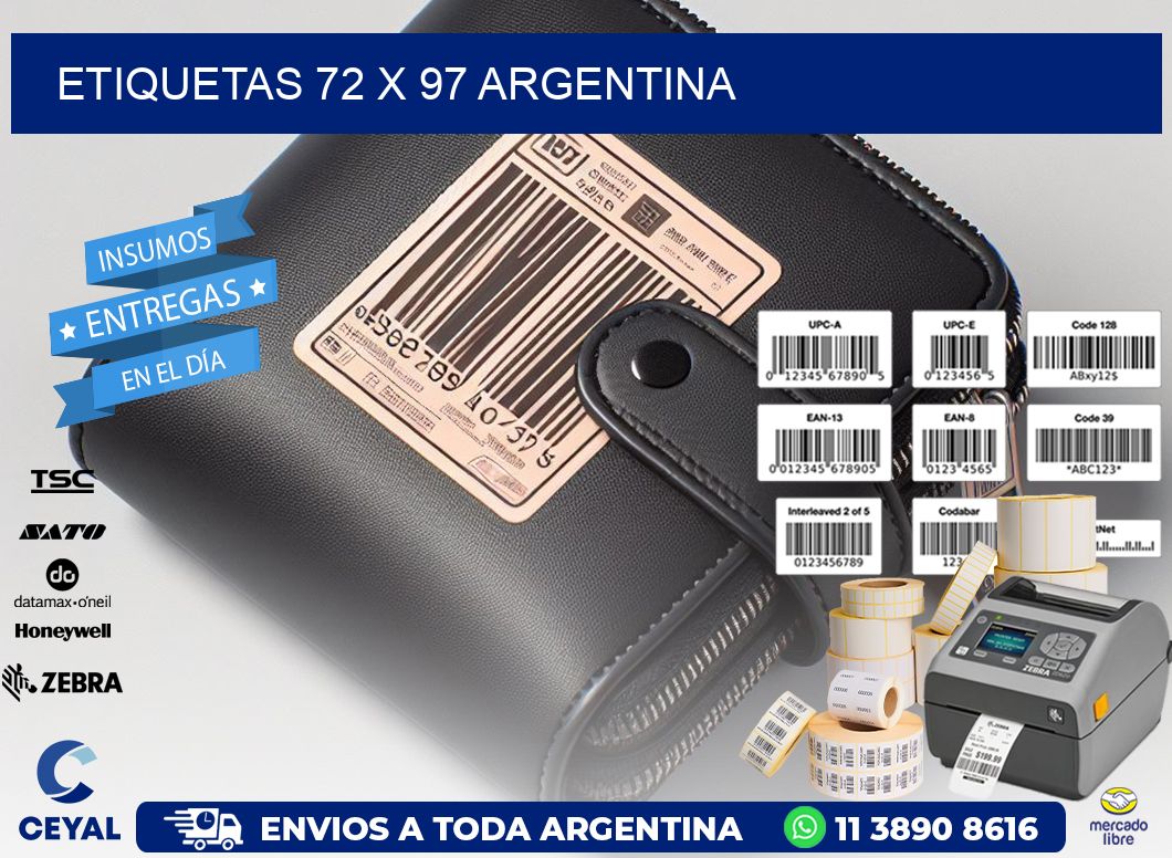 ETIQUETAS 72 x 97 ARGENTINA