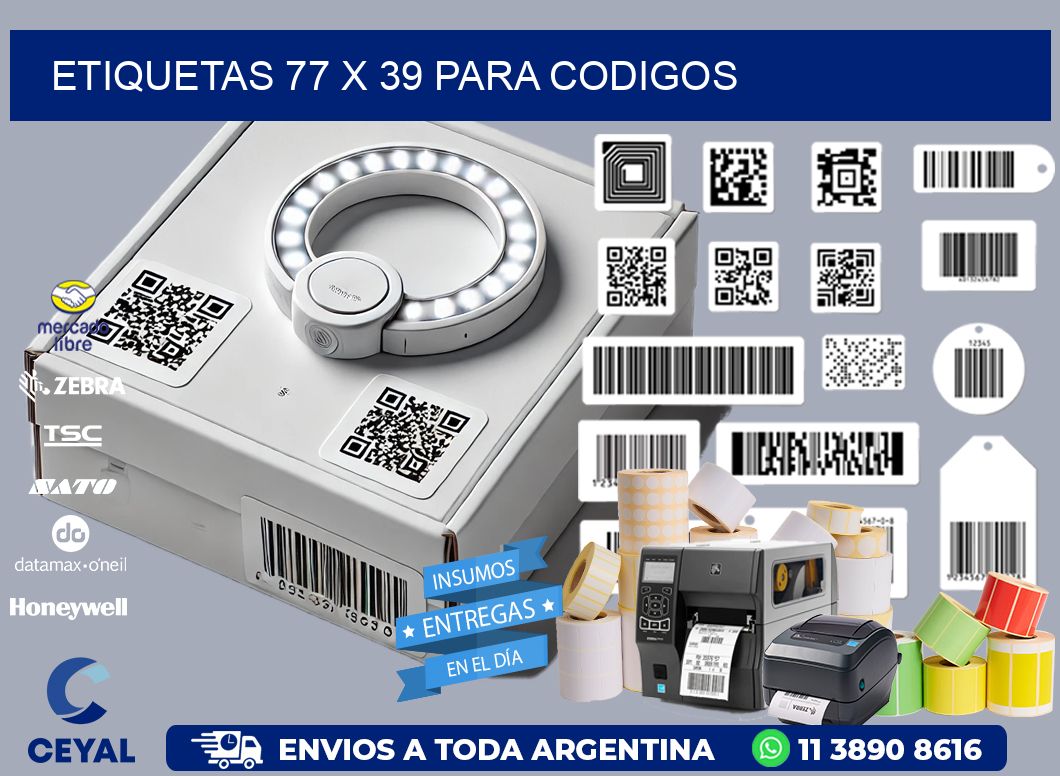 ETIQUETAS 77 x 39 PARA CODIGOS