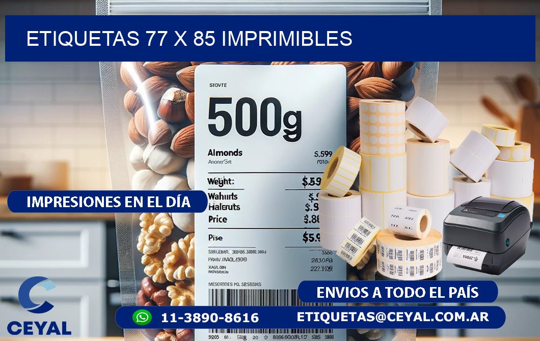 ETIQUETAS 77 x 85 IMPRIMIBLES