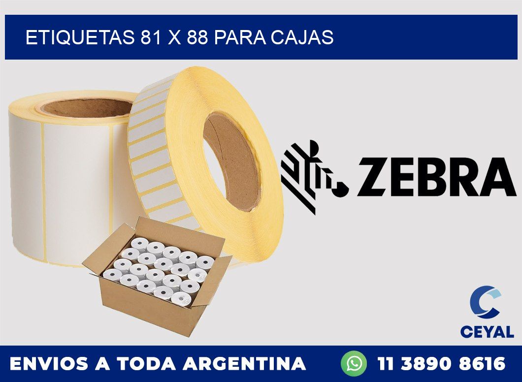 ETIQUETAS 81 x 88 PARA CAJAS