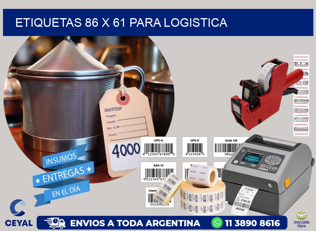 ETIQUETAS 86 x 61 PARA LOGISTICA