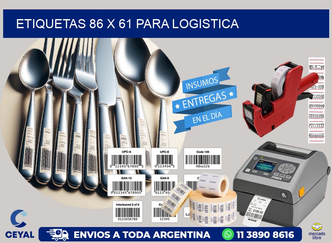 ETIQUETAS 86 x 61 PARA LOGISTICA