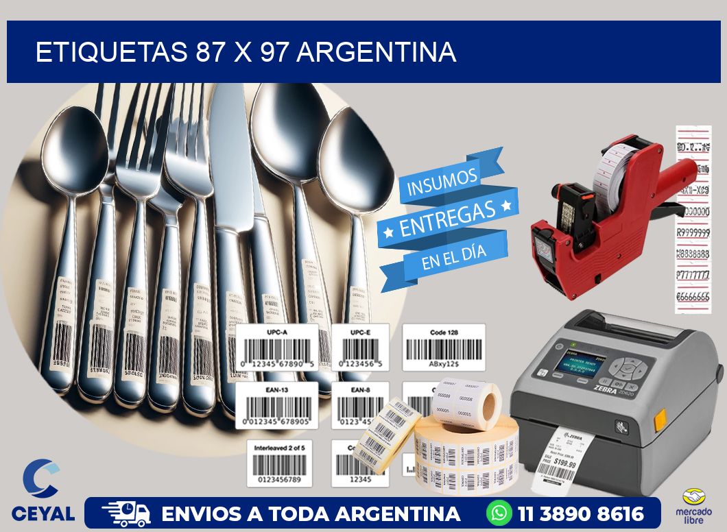 ETIQUETAS 87 x 97 ARGENTINA