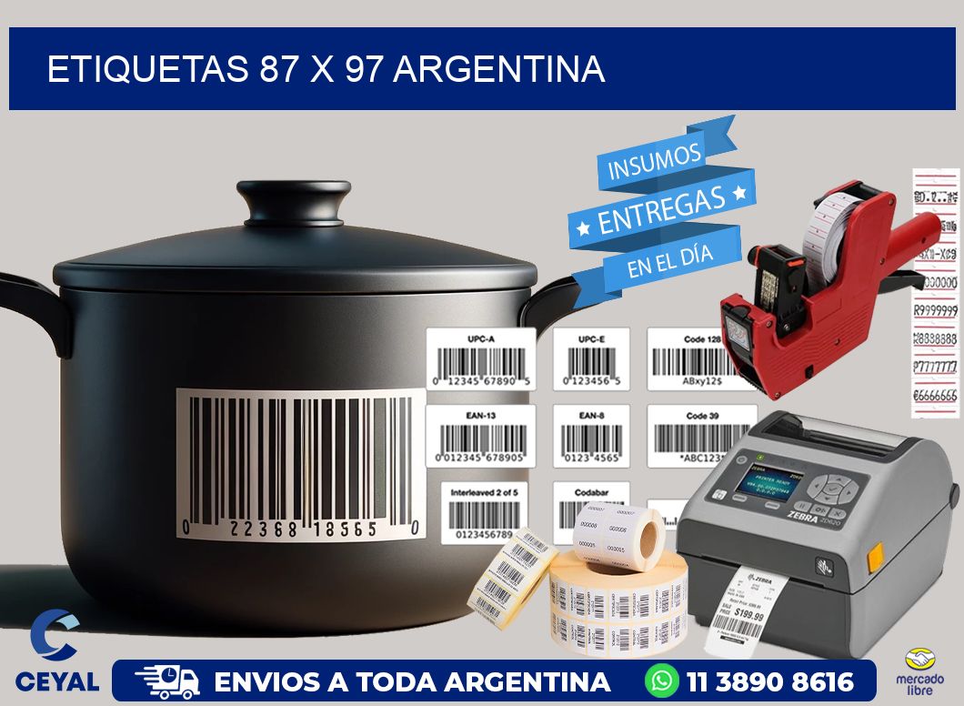 ETIQUETAS 87 x 97 ARGENTINA