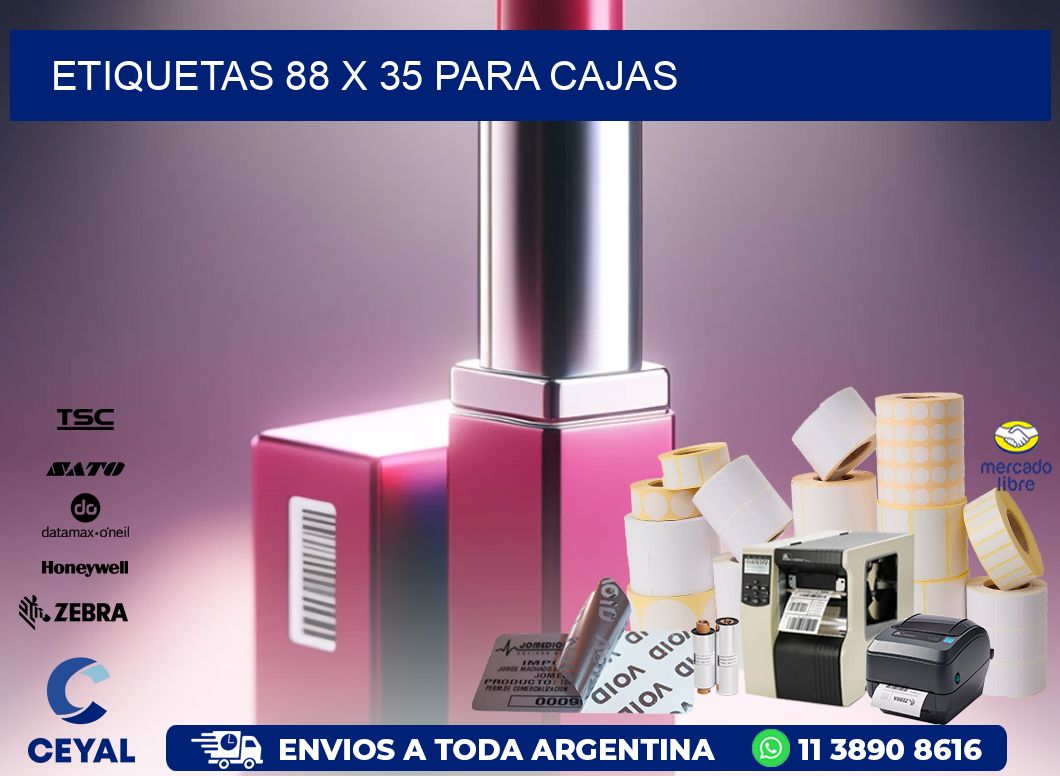 ETIQUETAS 88 x 35 PARA CAJAS