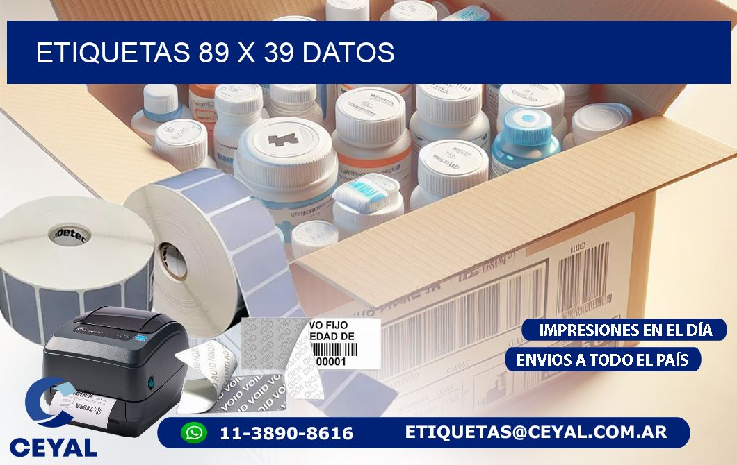 ETIQUETAS 89 x 39 DATOS