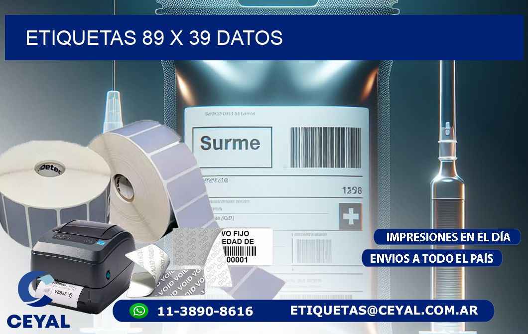 ETIQUETAS 89 x 39 DATOS