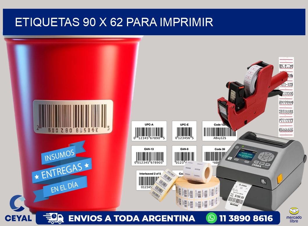 ETIQUETAS 90 x 62 PARA IMPRIMIR