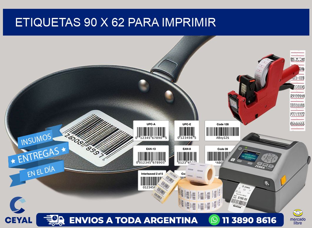 ETIQUETAS 90 x 62 PARA IMPRIMIR
