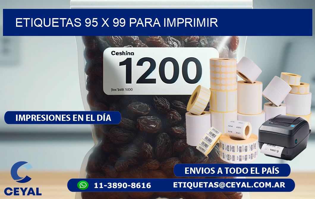 ETIQUETAS 95 x 99 PARA IMPRIMIR