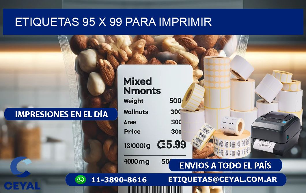 ETIQUETAS 95 x 99 PARA IMPRIMIR