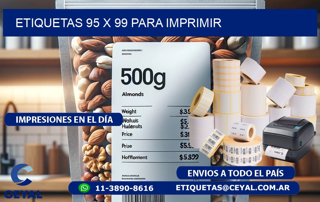 ETIQUETAS 95 x 99 PARA IMPRIMIR