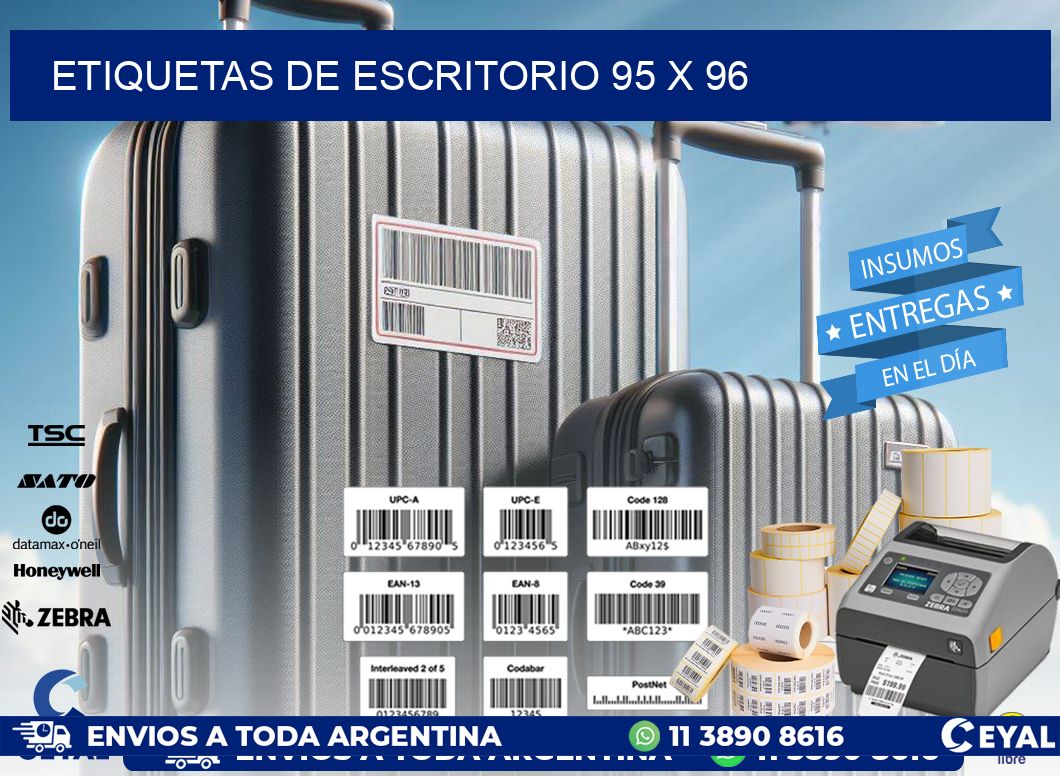 etiquetas de escritorio 95 x 96