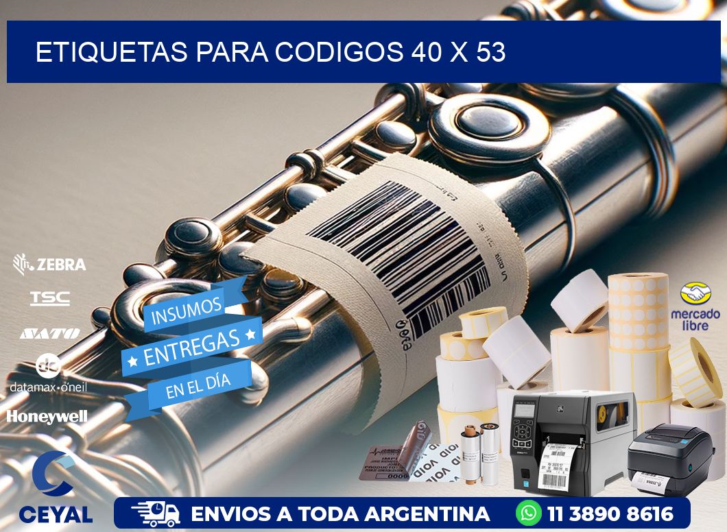 etiquetas para codigos 40 x 53