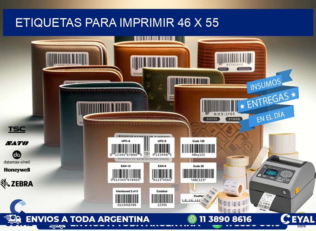 etiquetas para imprimir 46 x 55