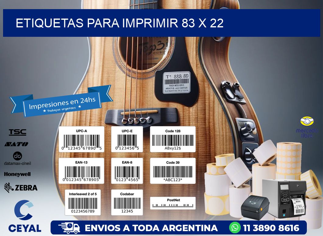 etiquetas para imprimir 83 x 22