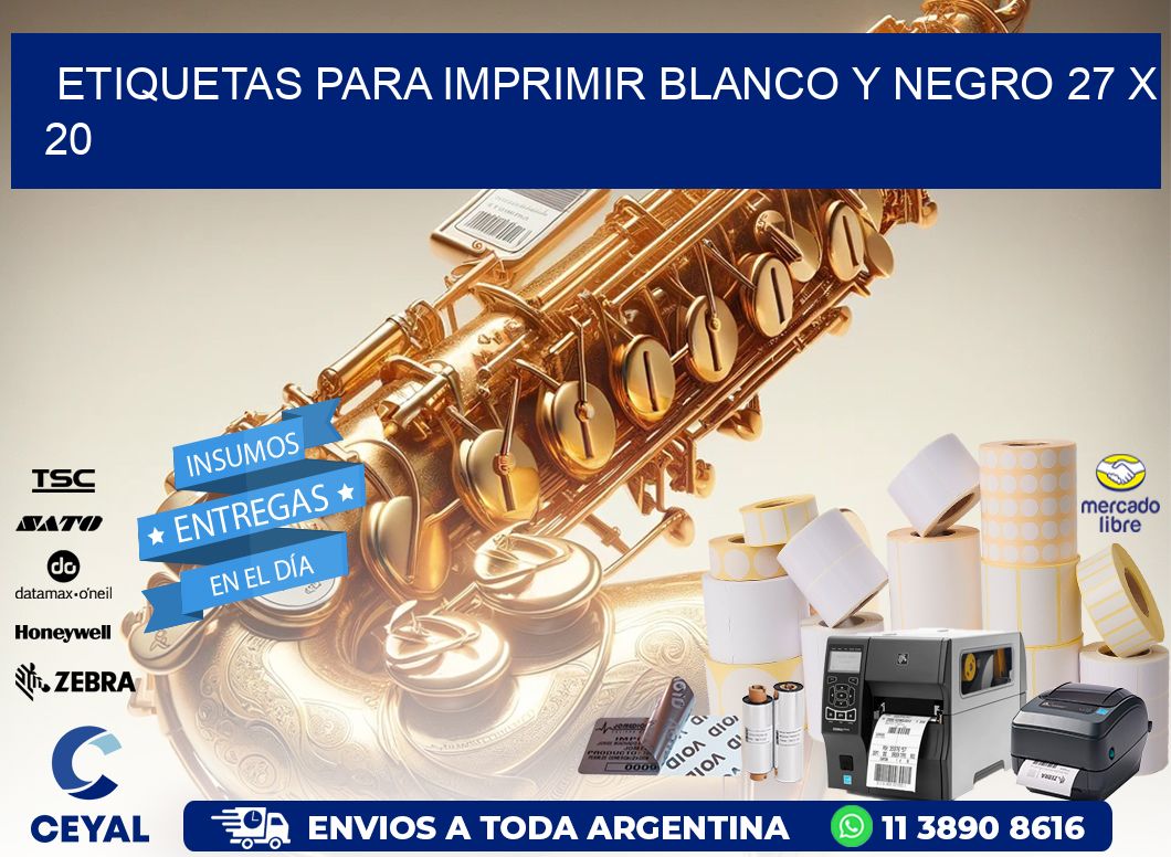 etiquetas para imprimir blanco y negro 27 x 20