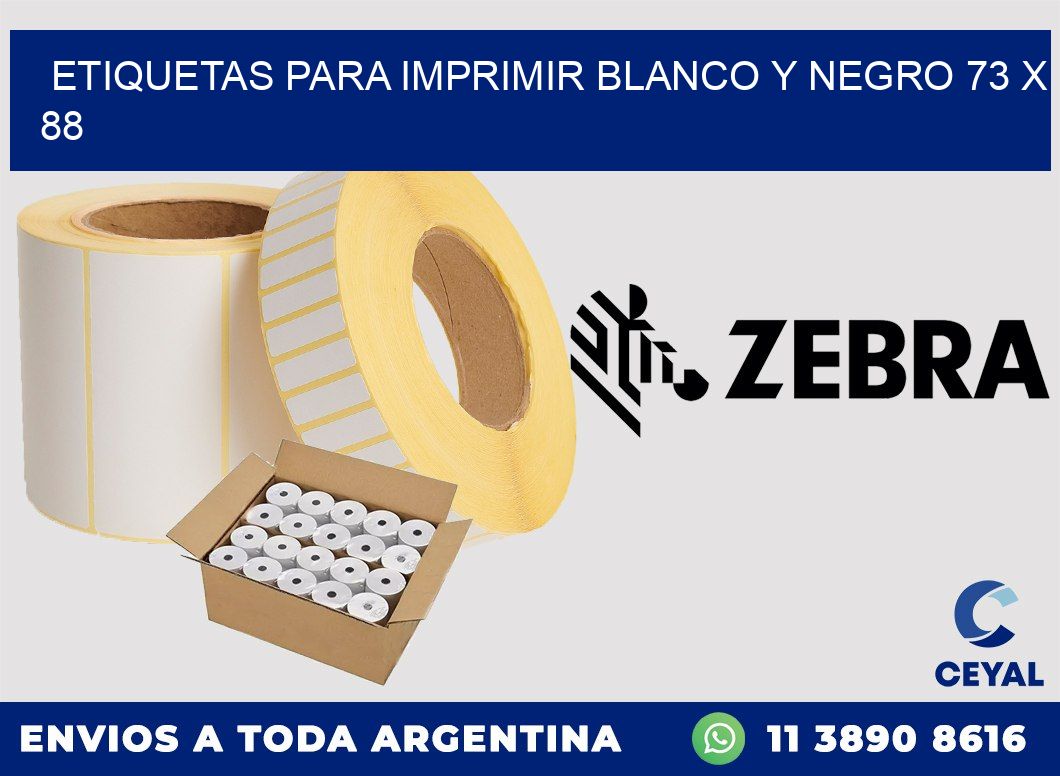 etiquetas para imprimir blanco y negro 73 x 88
