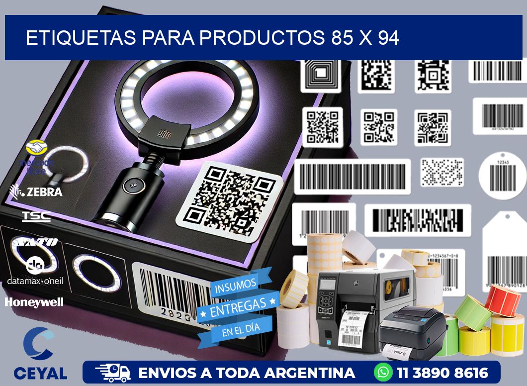 etiquetas para productos 85 x 94