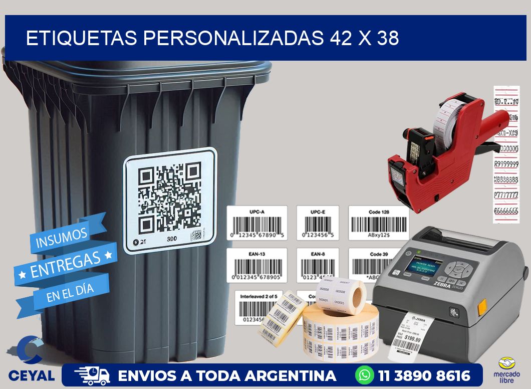 etiquetas personalizadas 42 x 38