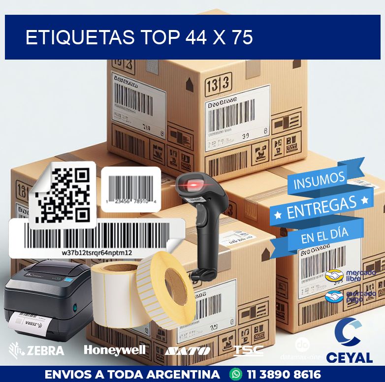 etiquetas top 44 x 75