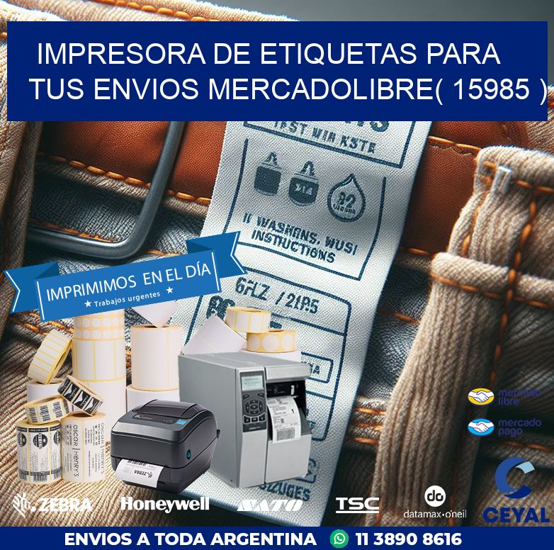 impresora de etiquetas para tus envios mercadolibre( 15985 )