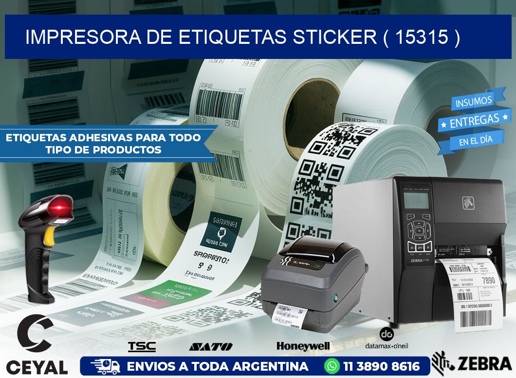 impresora de etiquetas sticker ( 15315 )