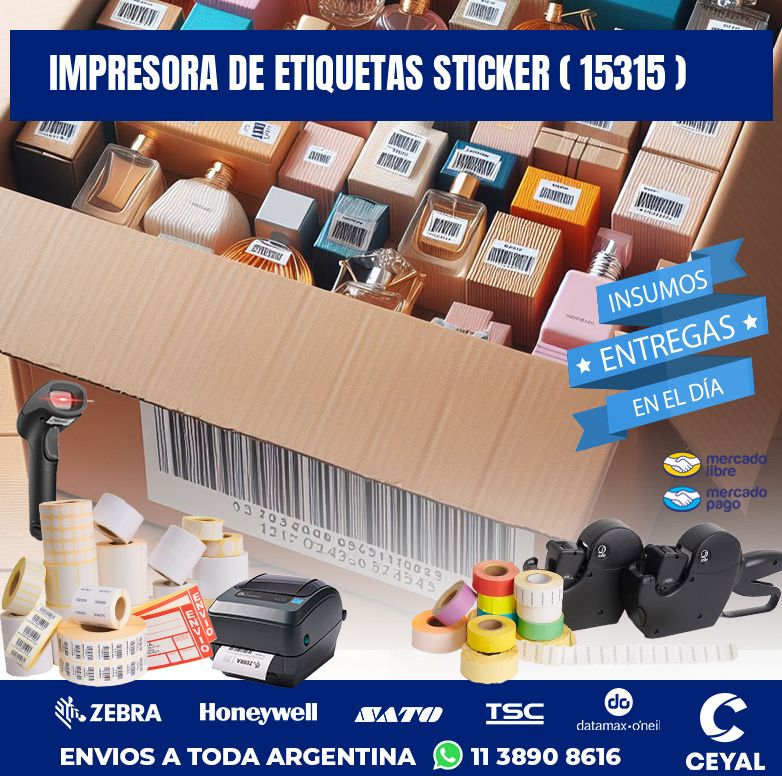 impresora de etiquetas sticker ( 15315 )