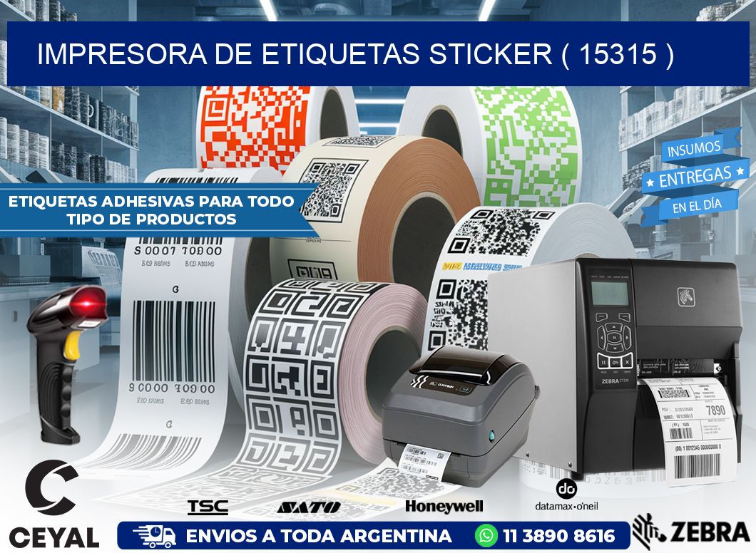 impresora de etiquetas sticker ( 15315 )