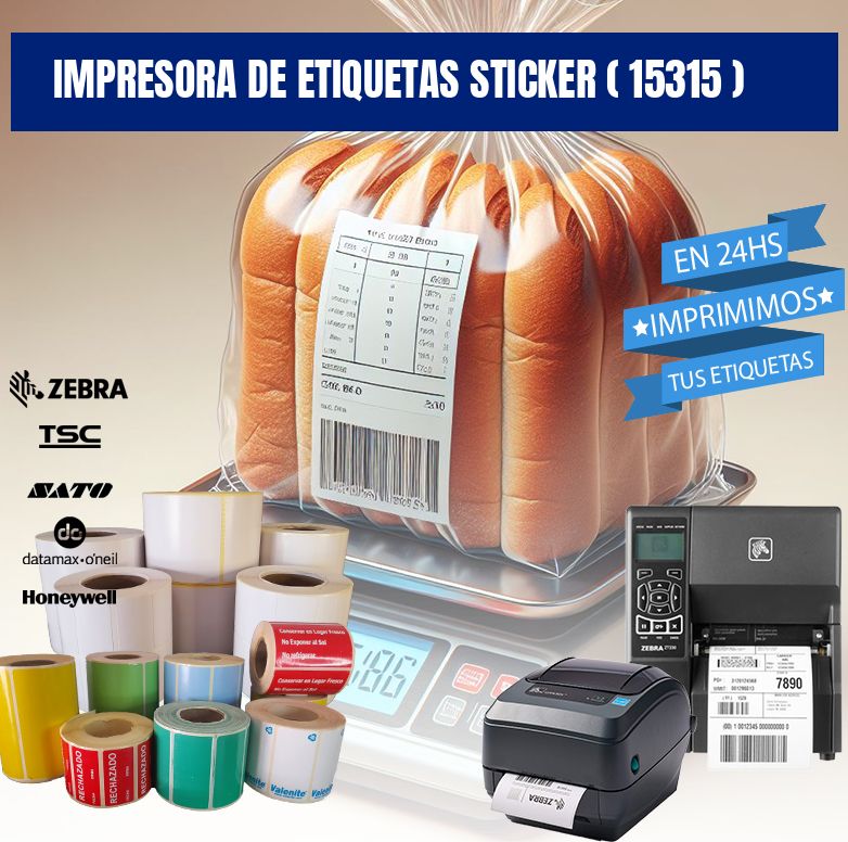 impresora de etiquetas sticker ( 15315 )