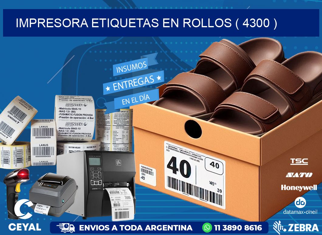impresora etiquetas en rollos ( 4300 )