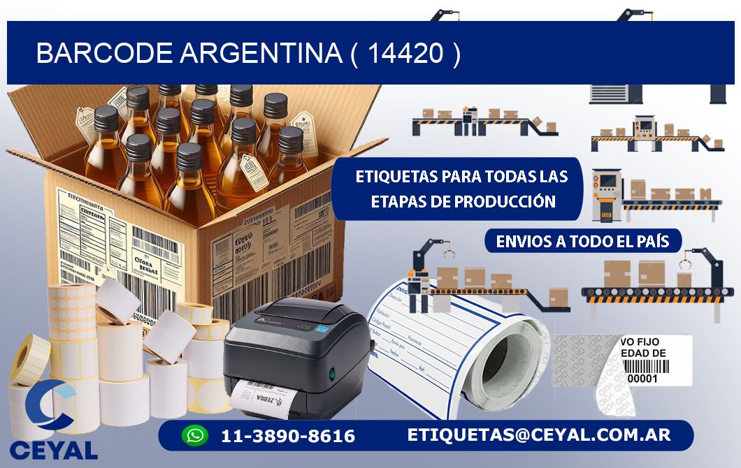 BARCODE ARGENTINA ( 14420 )